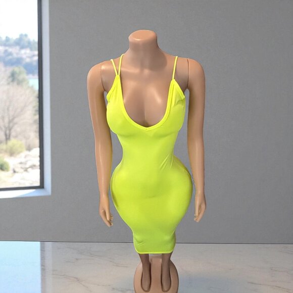 V Neck Long Midi Bodycon Dress - Picture 6 of 8